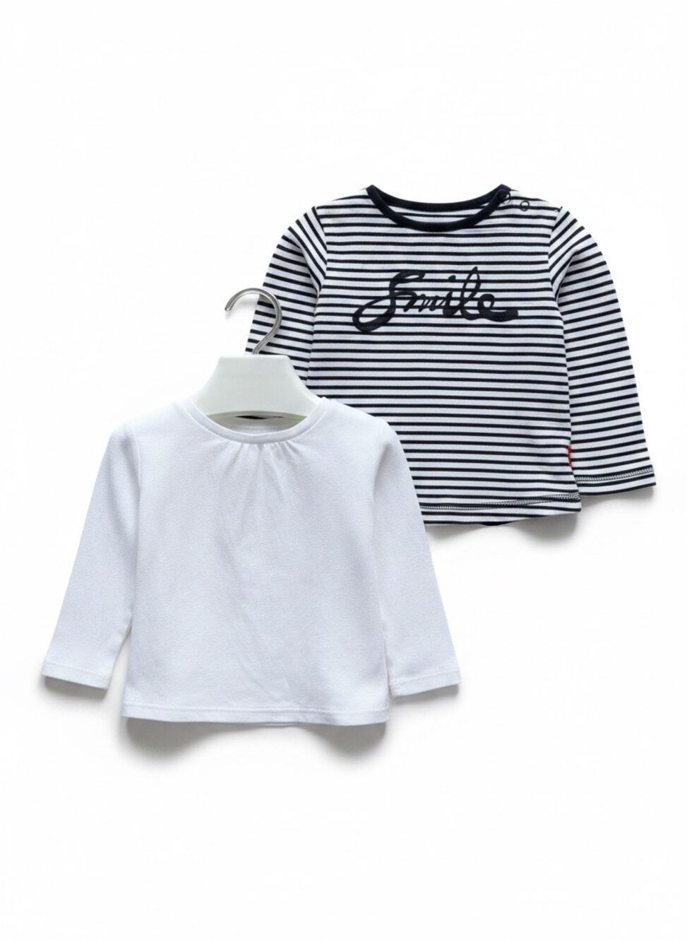 Noppies, Gap Long Sleeve Tops Set of 2, Baby’s Size 24mo, Blue/White